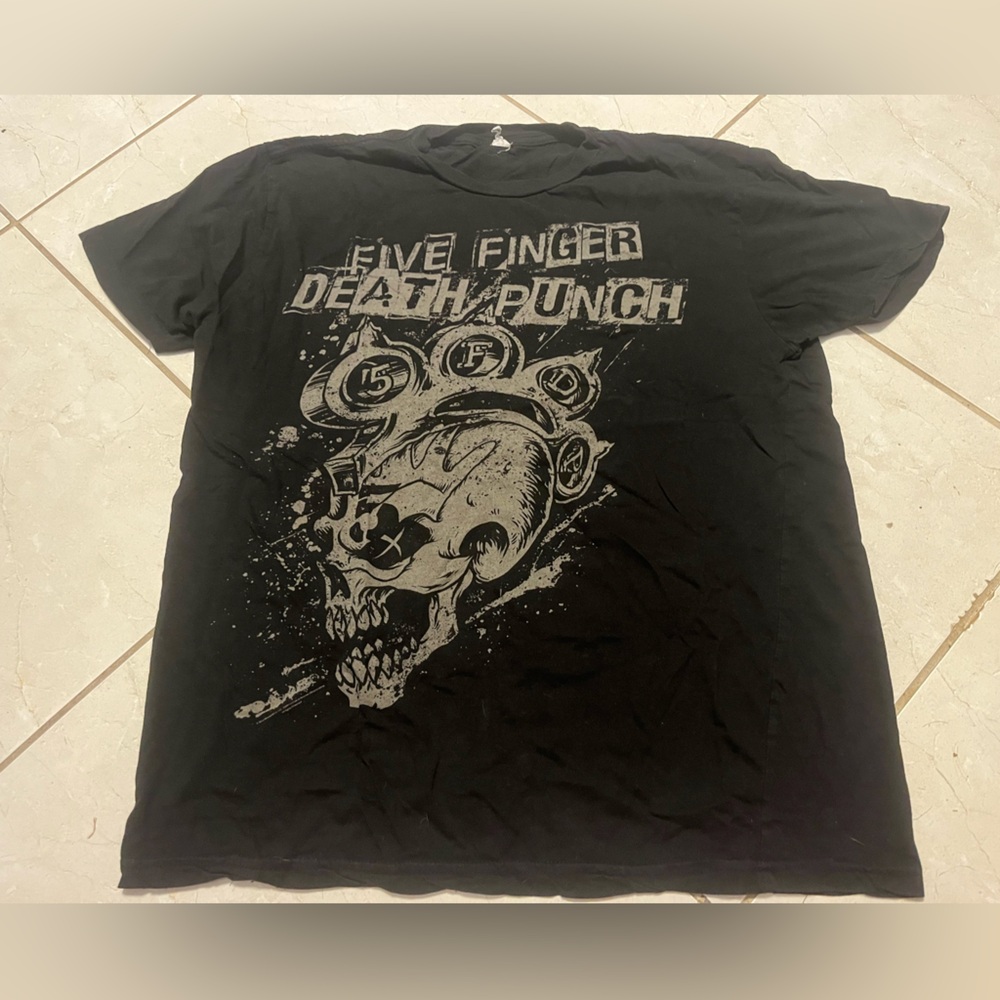 Five Finger Death Punch Brassknuckle Skull Unisex T-Shirt